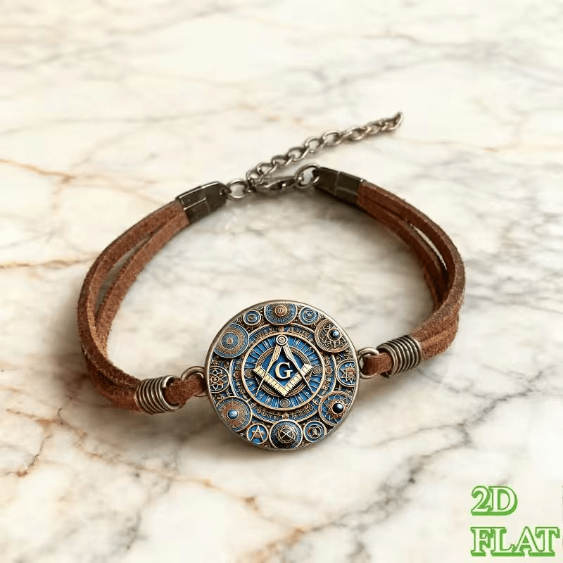 2D Flat Pattern Vintage Bracelet, Anniversary Gift